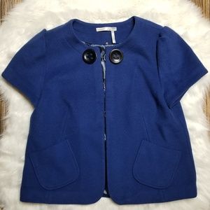 Classiques Entier Blue Wool Two Button Blazer